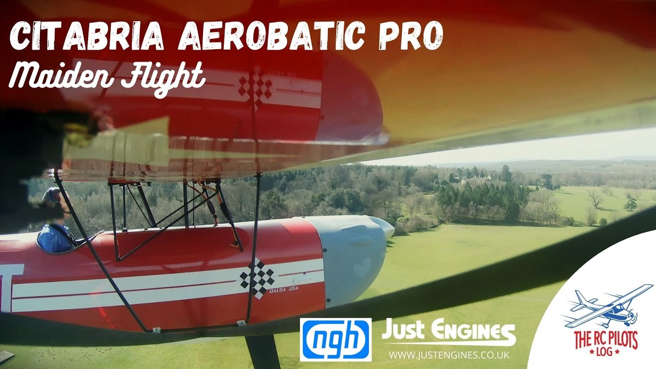 Balsa USA 1:4 Scale Citabria Aerobatic Pro maiden flight! A 10 month build!