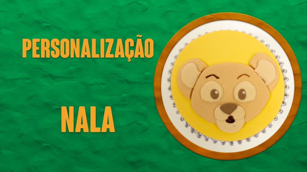 Tema Rei Leão - Nala - Como fazer decoração em pasta americana para doces