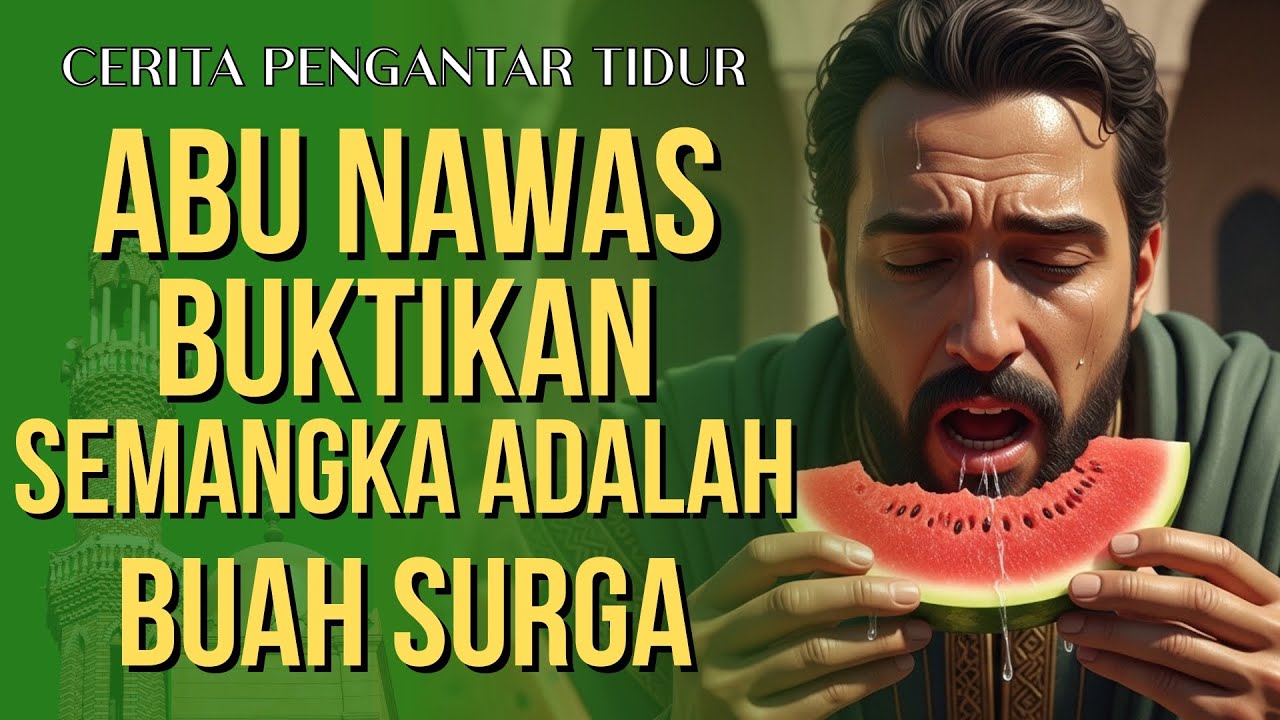 ABU NAWAS MEMBUKTIKAN BAHWA SEMANGKA ADALAH BAGIAN DARI BUAH SURGA || CERITA LUCU PENGANTAR TIDUR