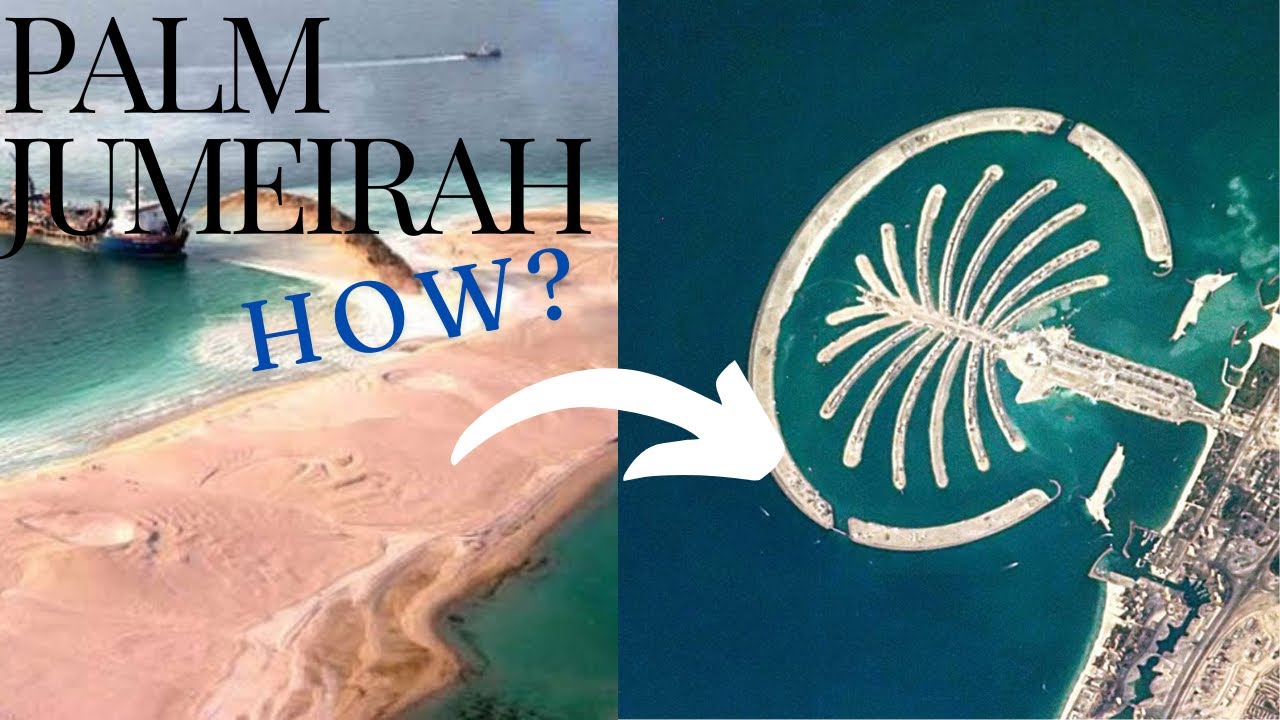 The Making of Palm Jumeirah Island: An Engineering Marvel.             #trending #explore #content