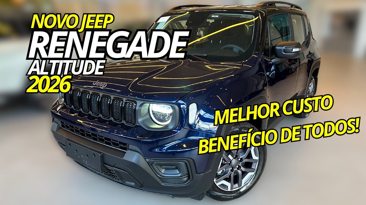 Novo Jeep Renegade Altitude 2026 - AGORA 17MIL MAIS BARATO! INVENCÍVEL!