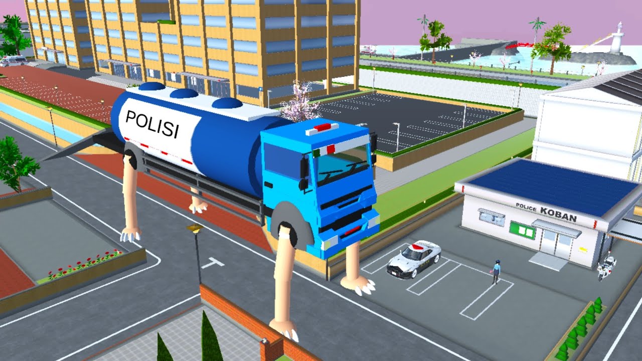 Penjara Mobil Truk Polisi 🤣 sakura school simulator