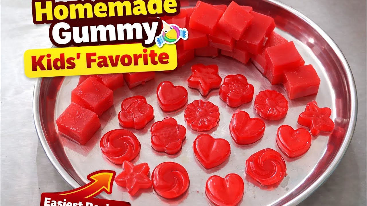 Homemade “ABC Gummy 🍬 Kids & Adults Favorite!” | #ViralRecipe #HomemadeGummies #ImmunityBooster