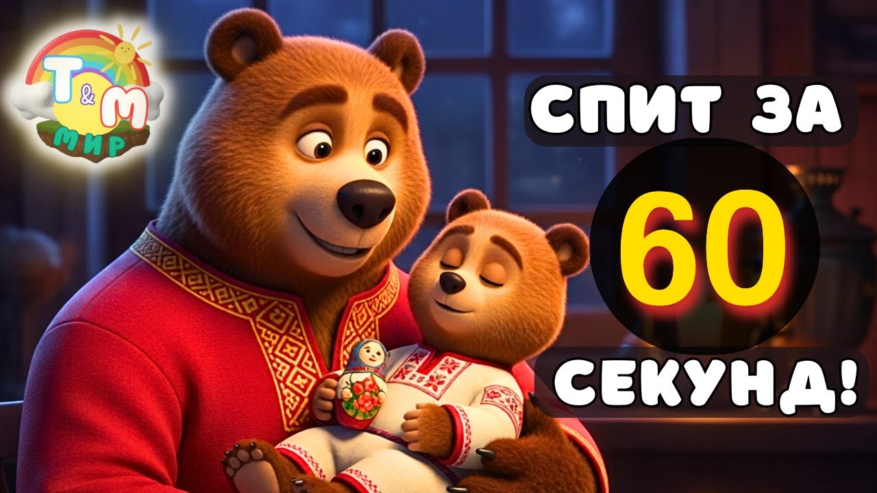 😴 Малыш не спит? Нежная колыбельная за 3 минуты | Лучшая Русская фольклорная песня на ночь для детей