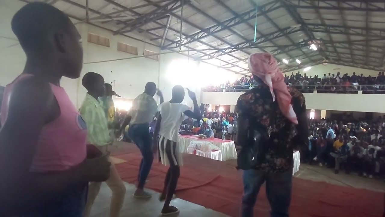 Mbale SS students of S5 and S1 Having their welcome party