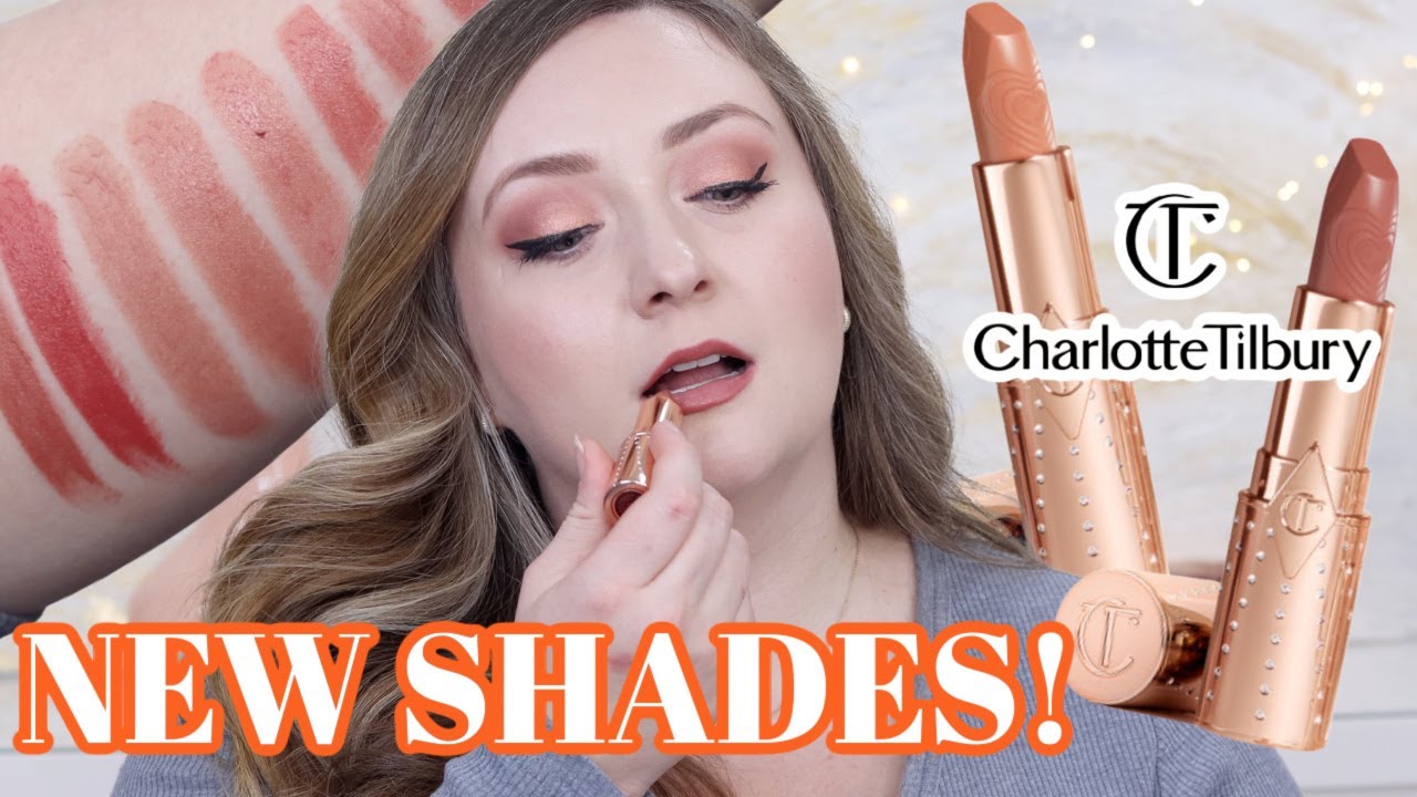 🌟NEW CHARLOTTE TILBURY LIPSTICKS🌟 Try On & Review of Chic Pink & Nude Talk Lipsticks (swatches!)