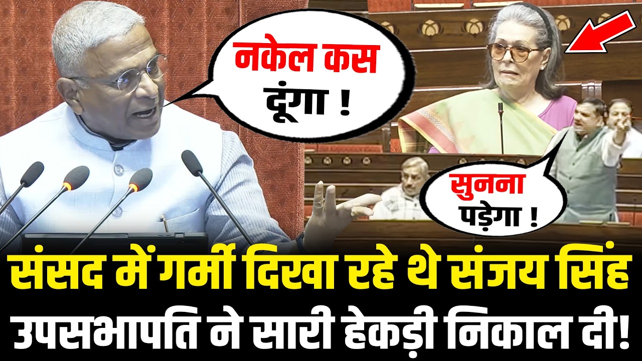 संसद में गर्मी दिखा रहे थे Sanjay Singh, उपसभापति Harivansh ने सारी हेकड़ी निकाल दी! Rajya Sabha