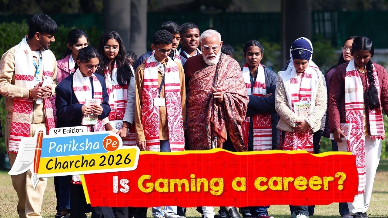 Gaming as a career? A student’s question to PM sparked a thoughtful reply! #ParikshaPeCharcha26