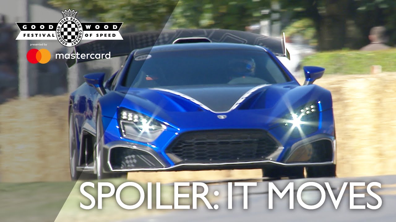 See the crazy Zenvo TSR-S's amazing active spoiler in action