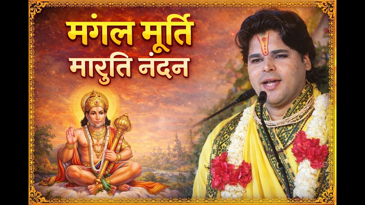 मंगल मूर्ति मारुती नंदन ||  Aacharya Mahendra krishna ji Maharaj || Seven Wonders TV || bhajan