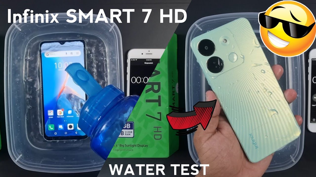 Infinix Smart 7 HD Water Test 💦💧| Let's See if Smart 7 HD is Waterproof Or Not?