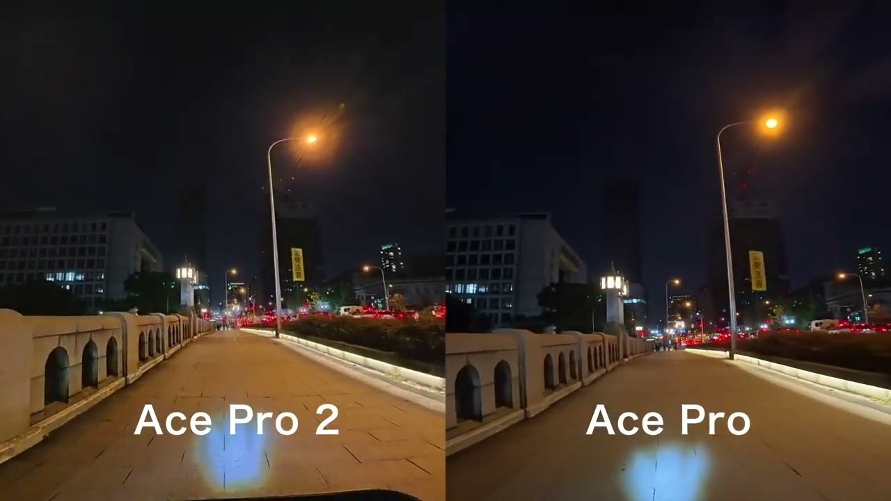 Insta360のアクションカメラ「Ace Pro 2」と「Ace Pro」の低照度撮影性能の比較映像①