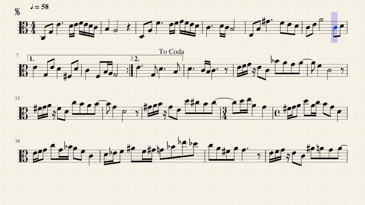 Yosuga no sora-Komori ka janainoni Sheet music solo viola