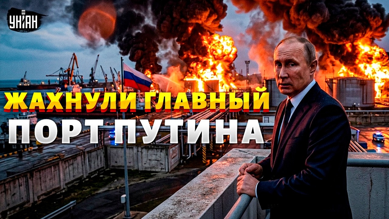 ⚡️ СРОЧНО! Жахнули ТОП-ПОРТ Путина: раздались МОЩНЕЙШИЕ взрывы. Петербург охватила ПАНИКА. Детали