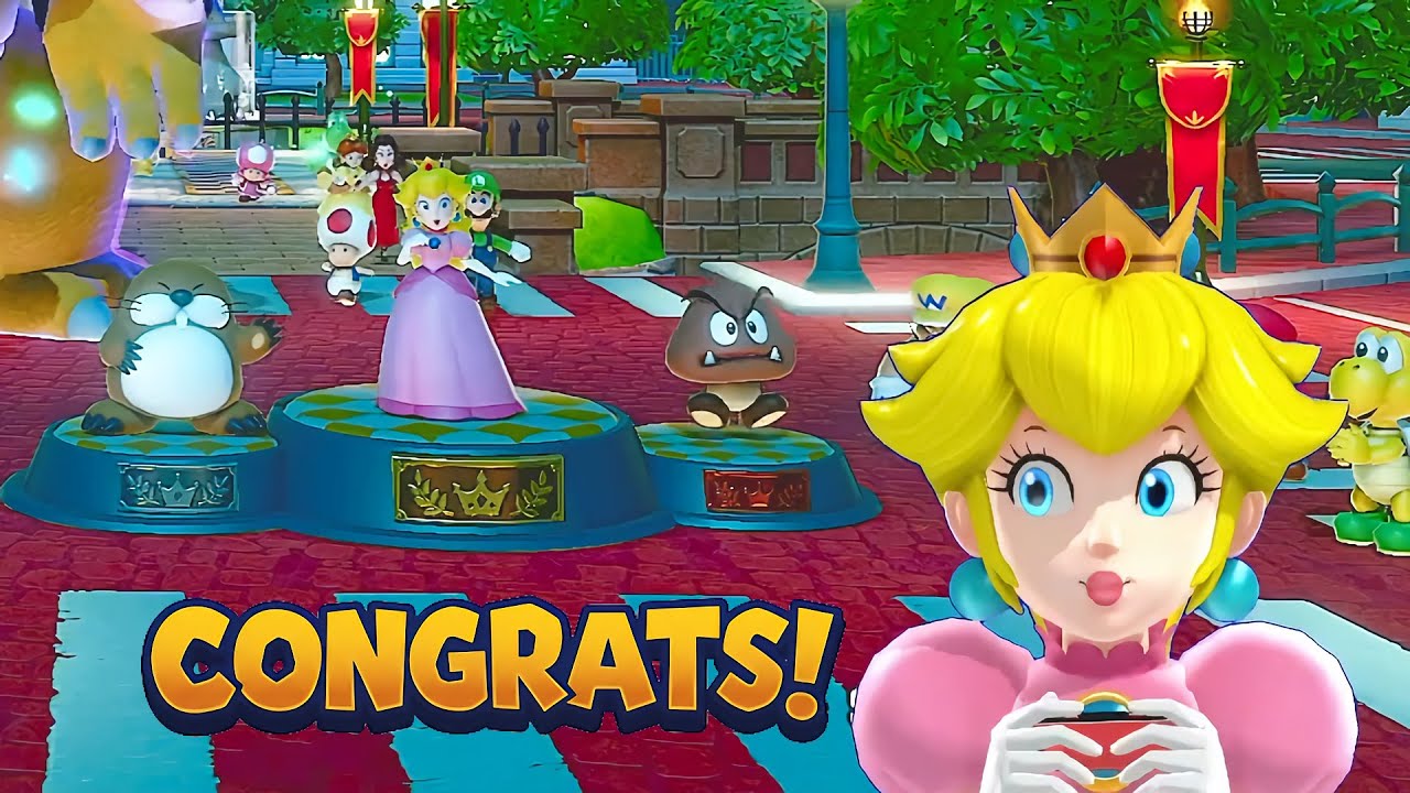 Super Mario Party Jamboree Koopathlon Peach Gameplay CPU Normal