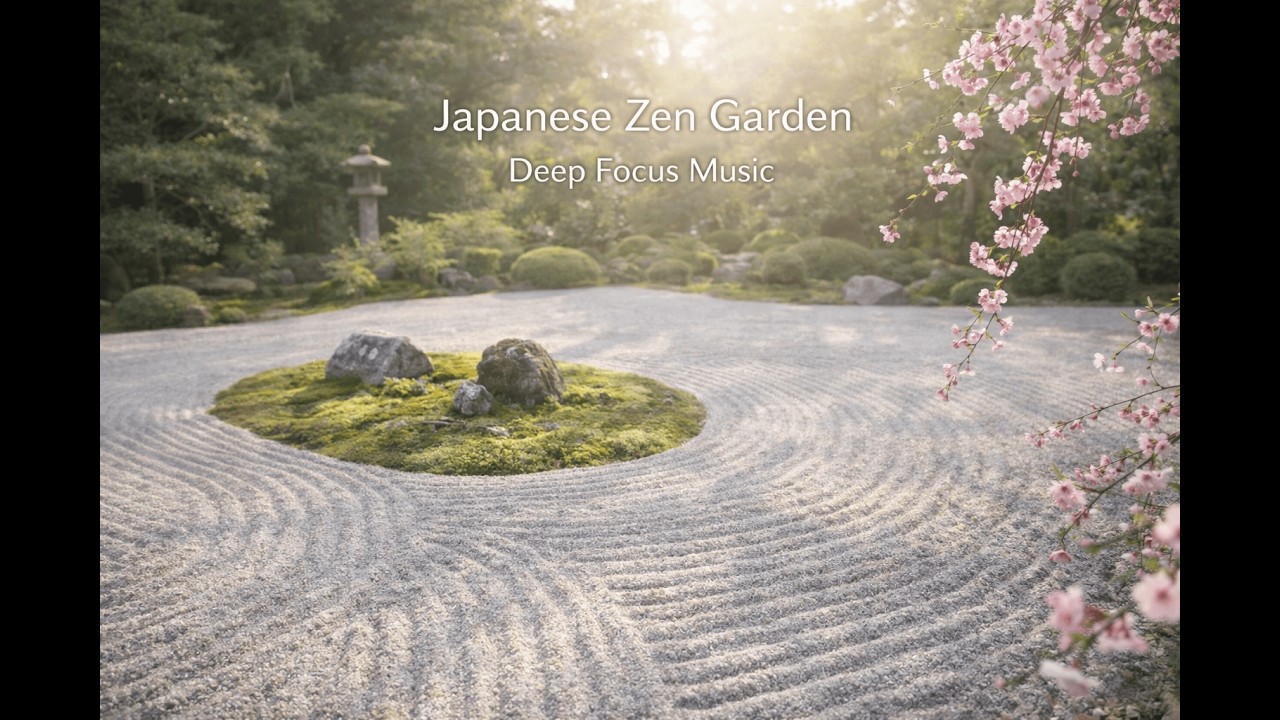 Japanese Zen Garden – Deep Focus Music (1 Hour)