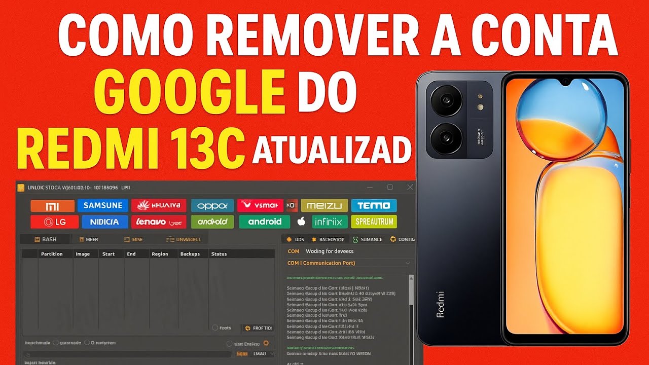 Como remover a conta Google do redimi 13c atualizado 