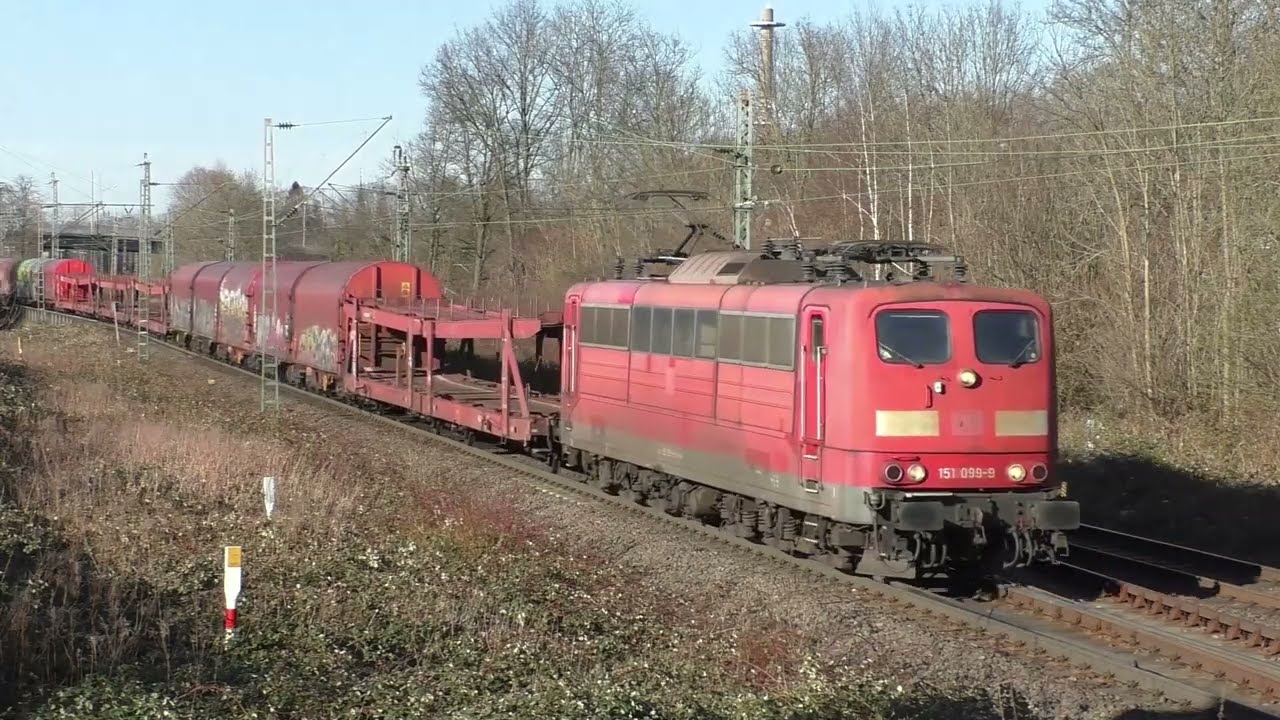 Züge in Bochum-Riemke mit Class 77 V60 BR151 BR232 und mehr...