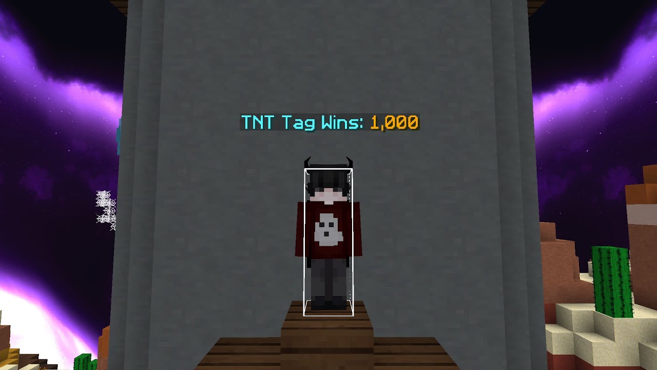 getting 1,000 wins in hypixel tnt tag