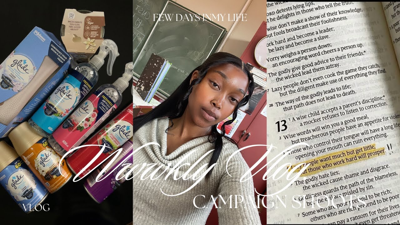 Weekly vlog: Campaign shoots| PR| Work training| Bit of maintenance | NYDA meeting & more 