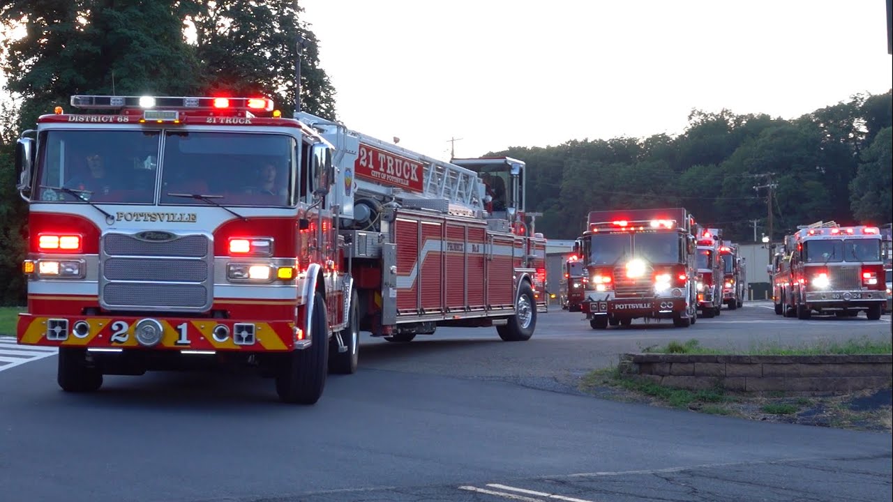 Yorkville Hose Company 2023 Block Party Lights & Sirens Fire Truck Parade
