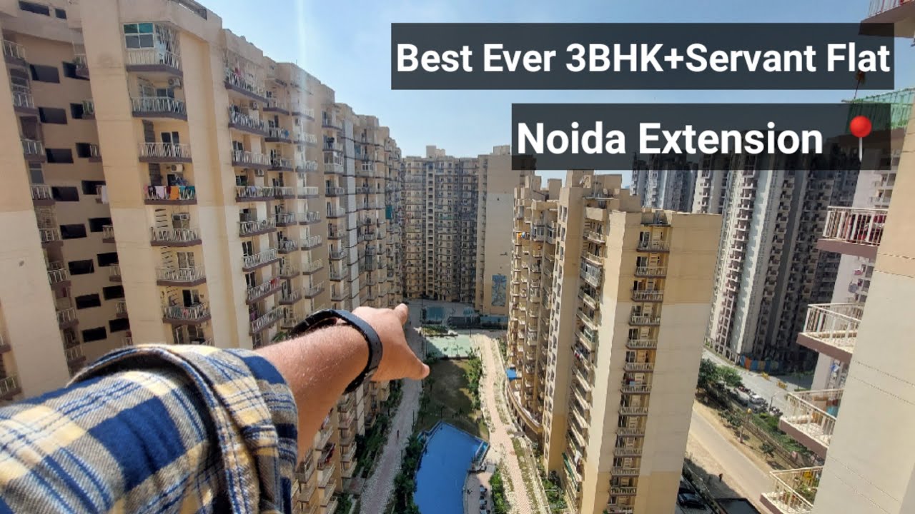 पूरे Noida में इसे बड़ा अच्छा और सस्ता 3BHK Flat नहीं मिलेगा || 3BHK Servant Flat In Noida || Saurya