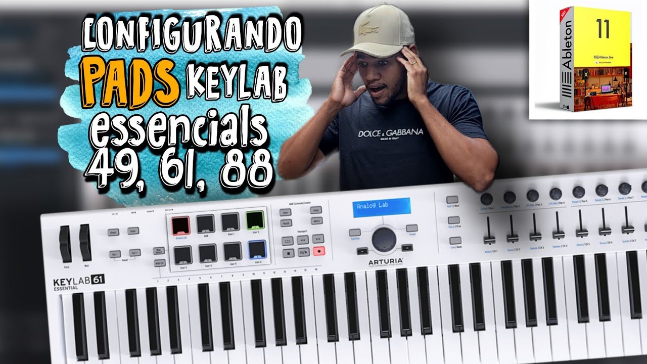 Configurando PADS teclado controlador ARTURIA KEYLAB ESSENTIAL 49, 61, 88 teclas  \DEFINITIVO/