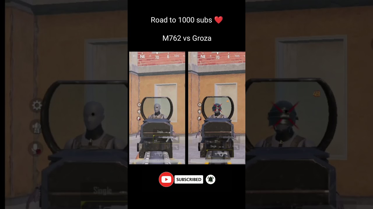M762 vs Groza #pubgm #bgmi #gaming #godljonathan