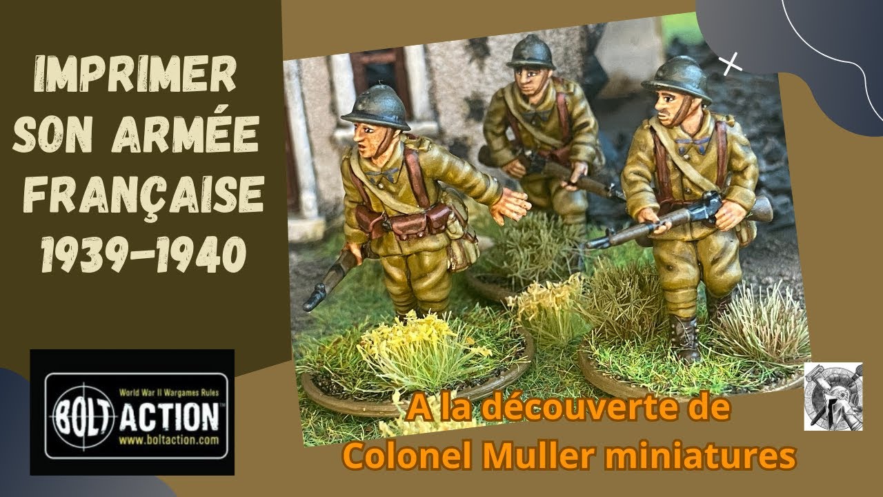 Bolt Action: imprimer son armée française 1939-1940 - Episode 1: A la recherche de fichiers 3D