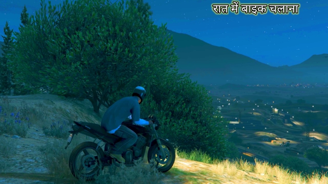 GTA 5 Fast Bike Riding At Night Off Roading