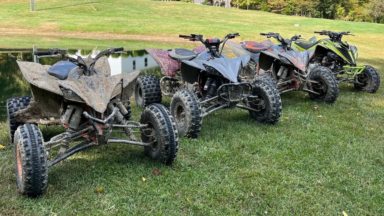 Chasing RAPTOR 700s & YFZ450s at the Brewer Compound