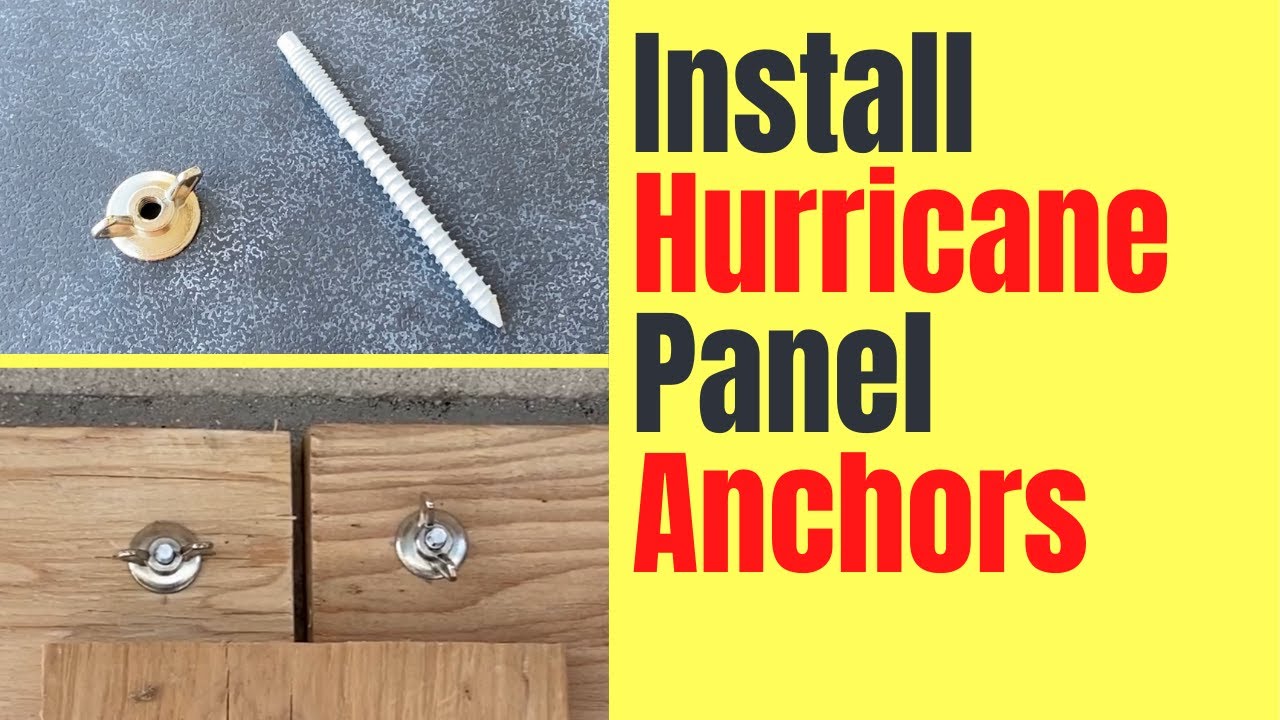 Installing Hurricane Panel Anchors | Hurricane & Storm Prep | Boarding Up Windows