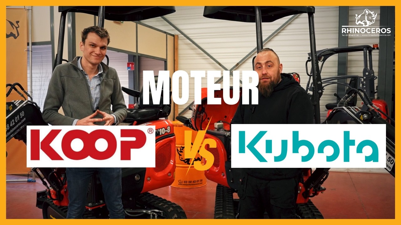 Moteur KOOP sur mini-pelle : Peut-on lui faire confiance ? Comparatif avec Kubota D722 🔧
