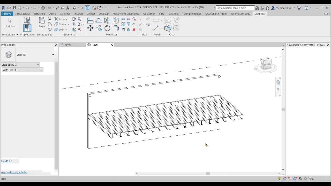 MODELANDO CABLES TENSORES EN REVIT