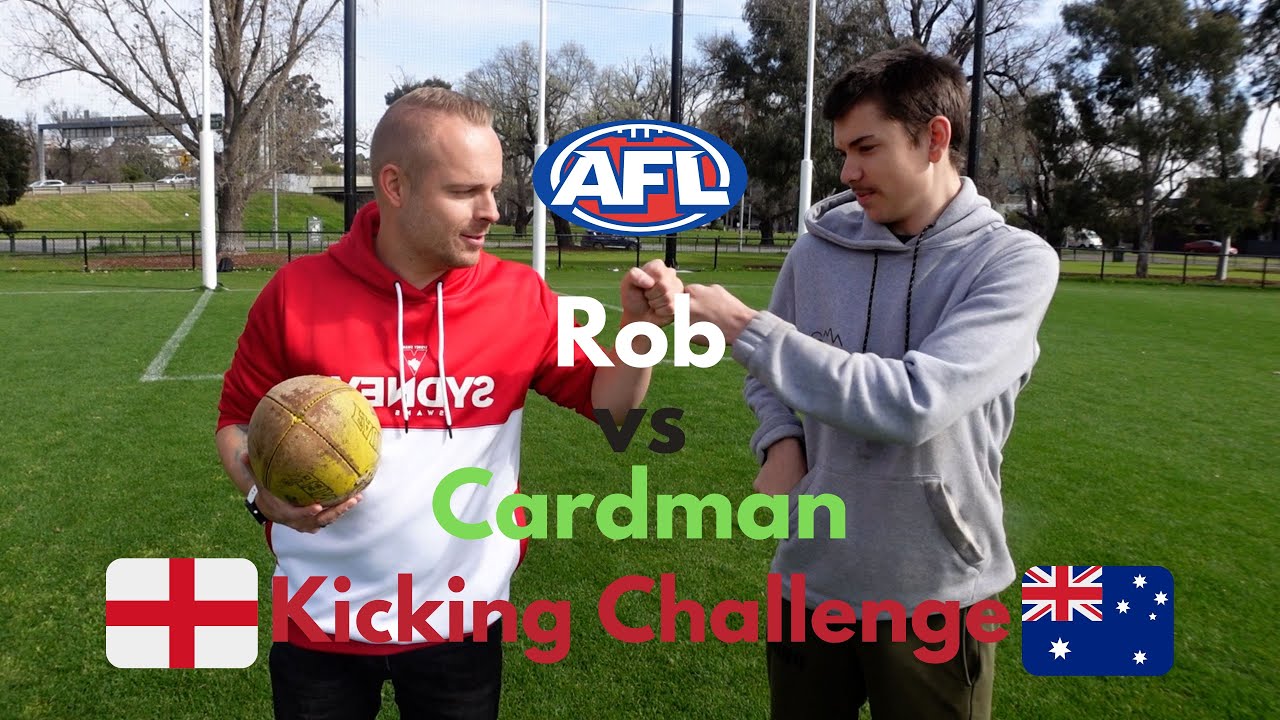 Rob vs Cardman! AFL Kicking Challenge | Let's Play HORSE |