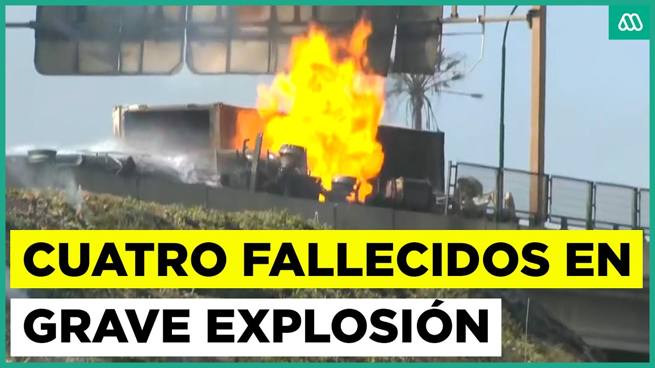 Nuevo balance por explosión de camión de gas en Renca: cuatro fallecidos y al menos 20 heridos