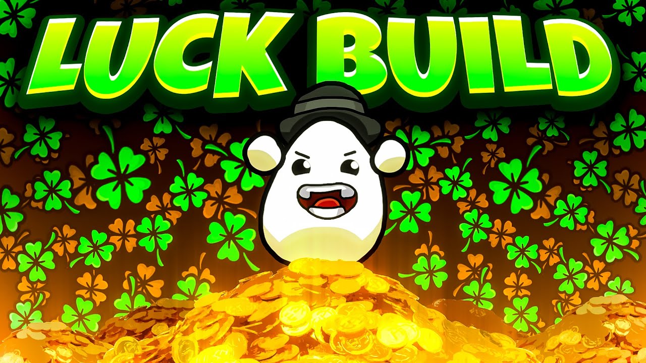 The MAX LUCK SUPPORT Build in Brotato! (CO-OP)