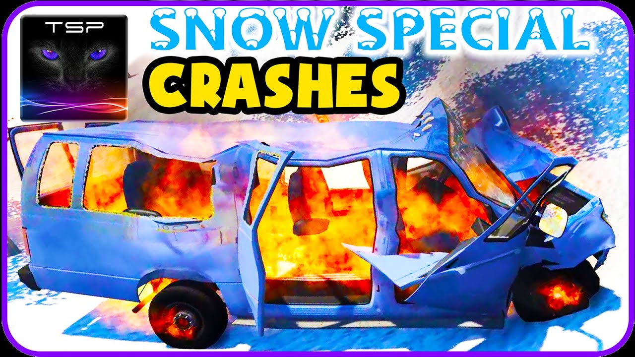 BeamNG - 25 min CAR CRASH COMPILATION (X-Mas / Snow Special)