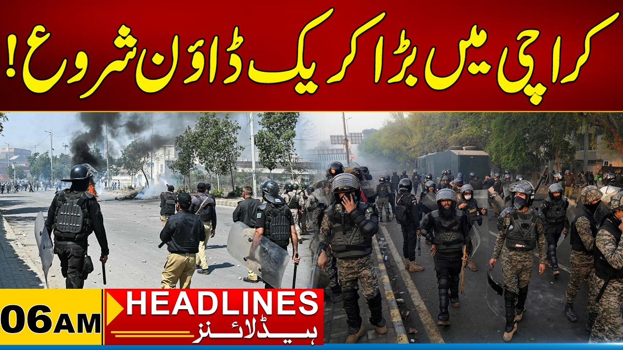 A Big Crackdown has Begun in Karachi | 06AM News Headlines | 22 June 2026 | City 21