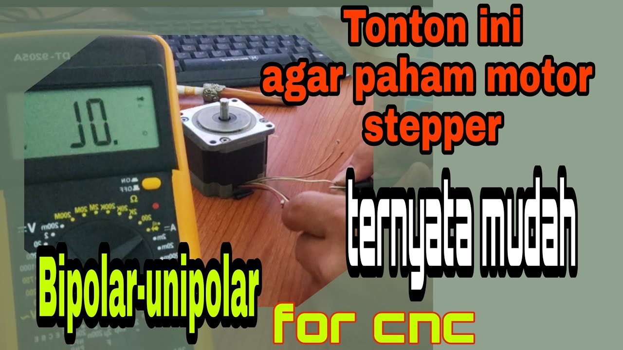 Motor stepper cek bipolar unipolar 6 kabel dan 4 kebel