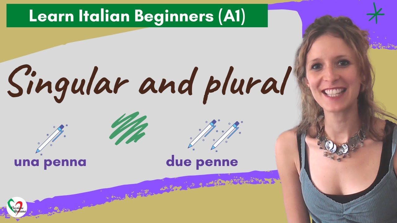 2. Learn Italian Beginners (A1): Singular and plural