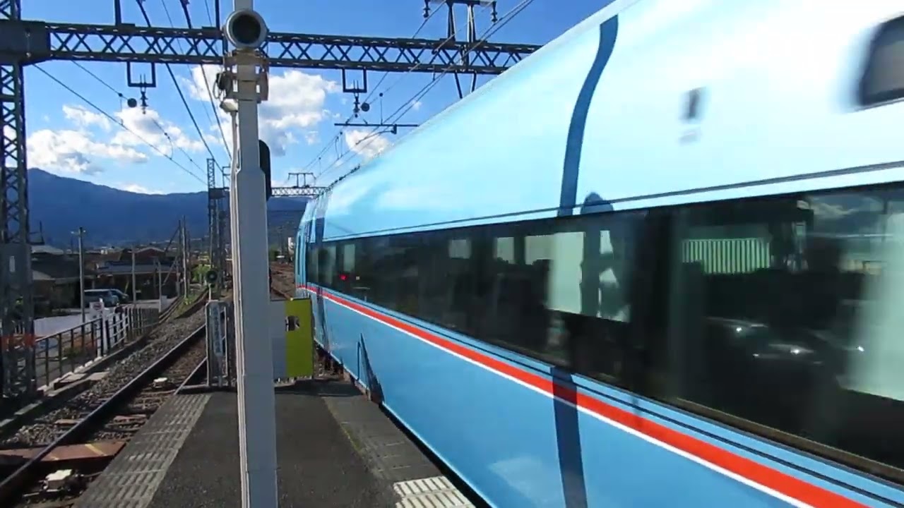 小田急ロマンスカー　60000形　MSE　6両　通過　新松田駅