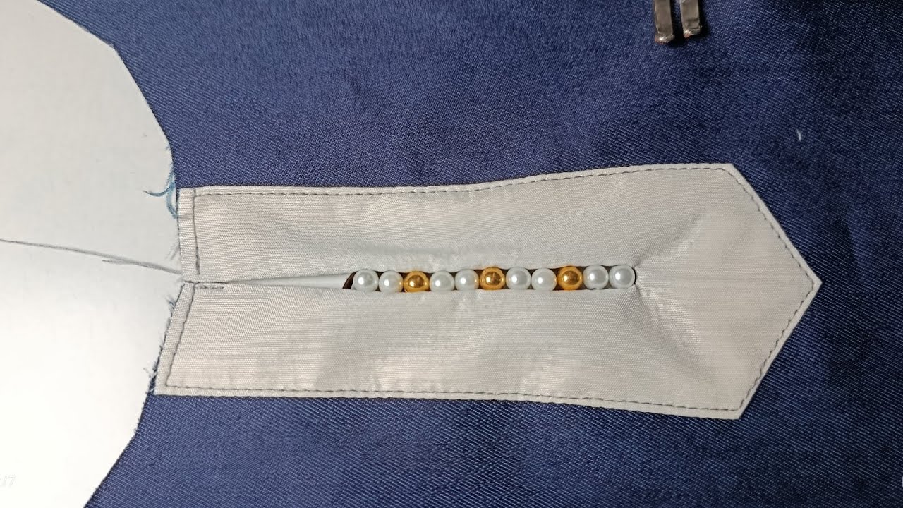ديكورات رائعه لخياطة شق العنق #تعليم #الخياطة #sewing 