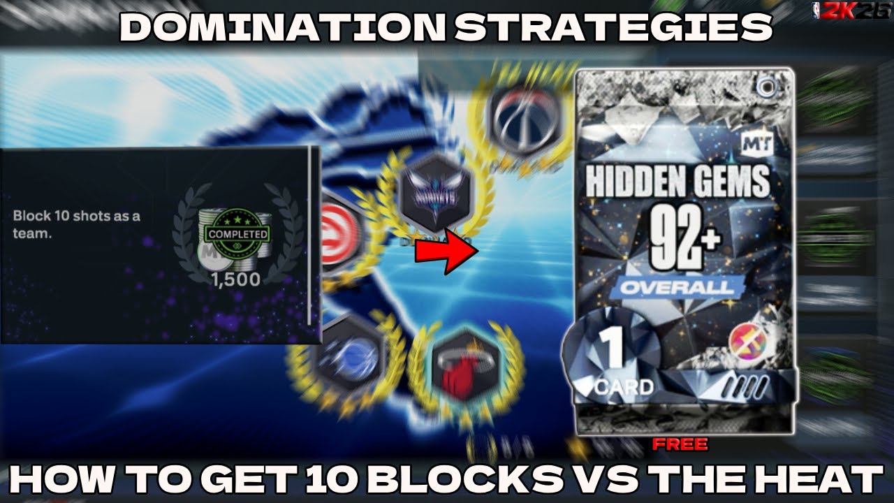 THE BEST WAYS TO GET 10 BLOCKS AGAINST THE HEAT IN DOMINATION NBA2K26 MYTEAM!!