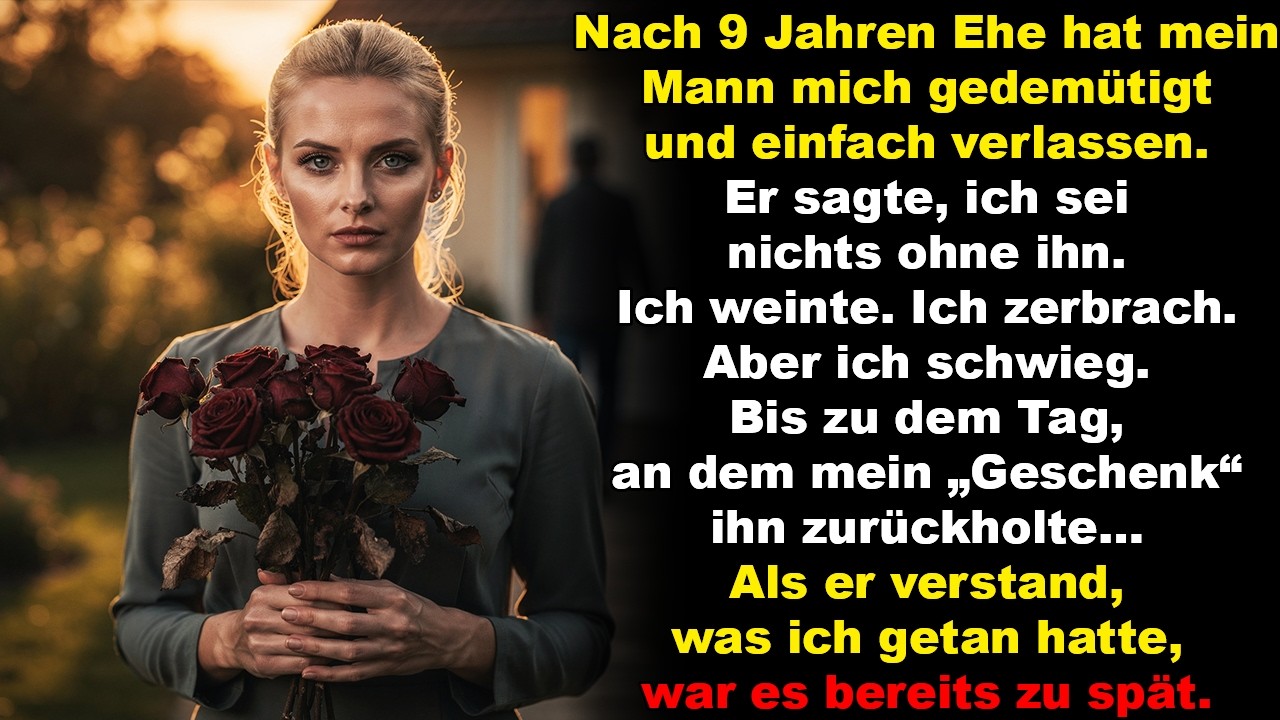 Nach 9 Jahren Ehe hat mein Mann mich gedemütigt und verlassen – bis mein „Geschenk“ ihn zurückholte…
