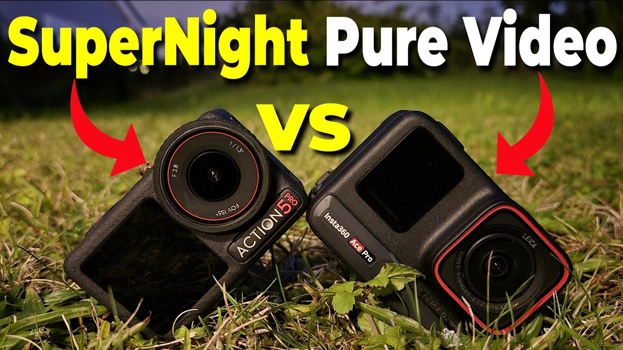 DJI Osmo Action 5 Pro vs Insta360 Ace Pro: Real Low Light Test! 🌅✨ (SuperNight vs Pure Video Mode)