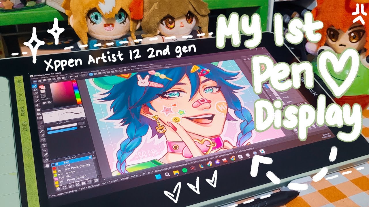 ✧˚.  Xppen Artist 12 2nd Gen in 2025? | Trying a Pen Display for the first time! ✧˚.