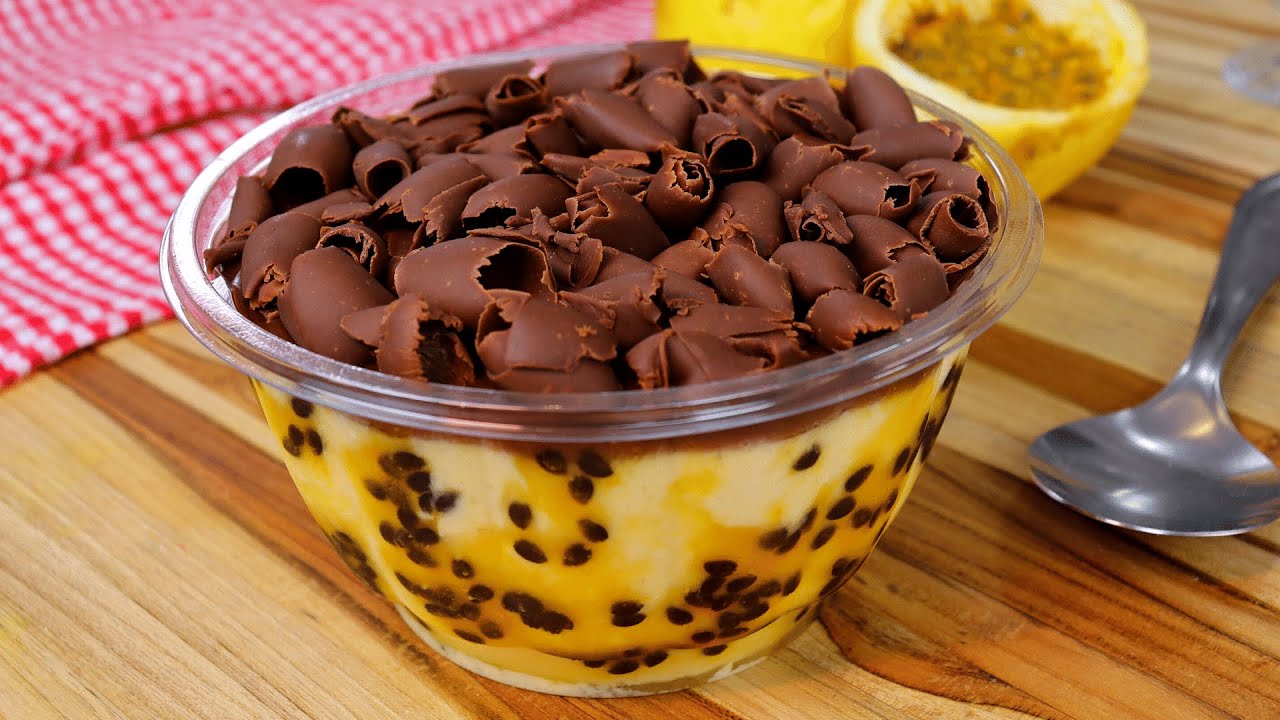 MOUSSE DE MARACUJÁ COM CHOCOLATE | FAÇA E VENDA SOBREMESA DE NATAL