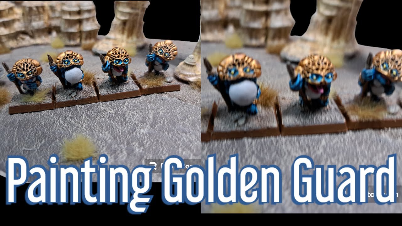 Painting Golden Guard, Arox, Argatoria by Spellcrow.