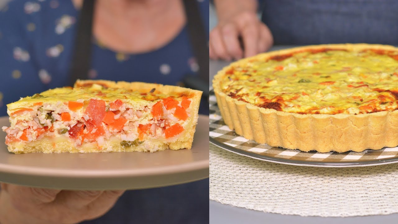 QUICHE SEM GLÚTEN | MASSA COM FARINHA DE ARROZ